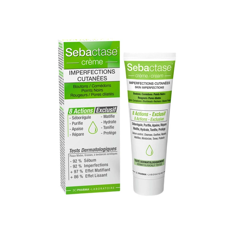 Les 3 Chênes Sébactase Crème 8 Actions 50ml 3 Les 3 Chênes Sébactase Crème 8 Actions 50ml