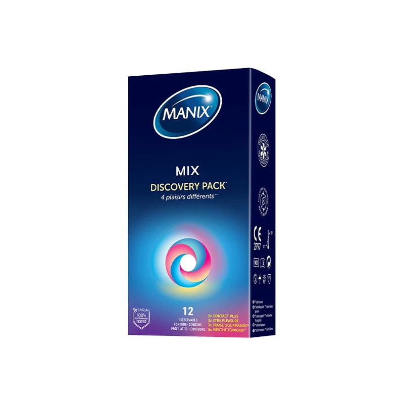 Manix Mix Discovery Pack 12 Préservatifs 3 Manix Mix Discovery Pack 12 Préservatifs