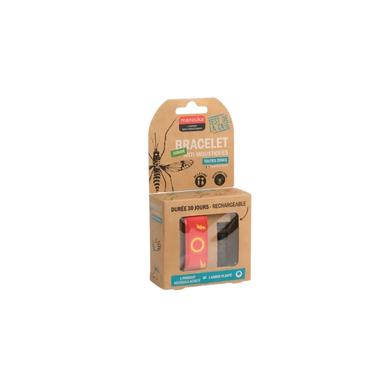 Manouka Bracelet Anti-Moustiques Enfant - Motif Eclair, 1 Unité 3 Manouka Bracelet Anti-Moustiques Enfant - Motif Eclair, 1 Unité