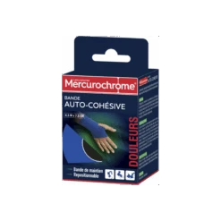 Mercurochrome Bande Auto-Cohésive 4,5m X 7,5cm