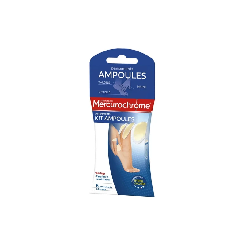 Mercurochrome Pansements Kit Ampoules 3 Formats De 5 Pansements 3 Mercurochrome Pansements Kit Ampoules 3 Formats De 5 Pansements