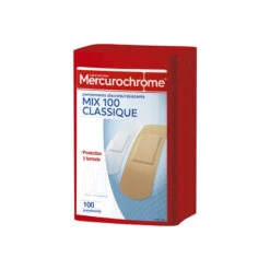 Mercurochrome Pansements Mix 100 Classique