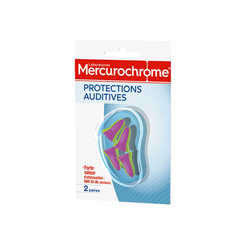 Mercurochrome Protections Auditives 2 Paires 3 Mercurochrome Protections Auditives 2 Paires