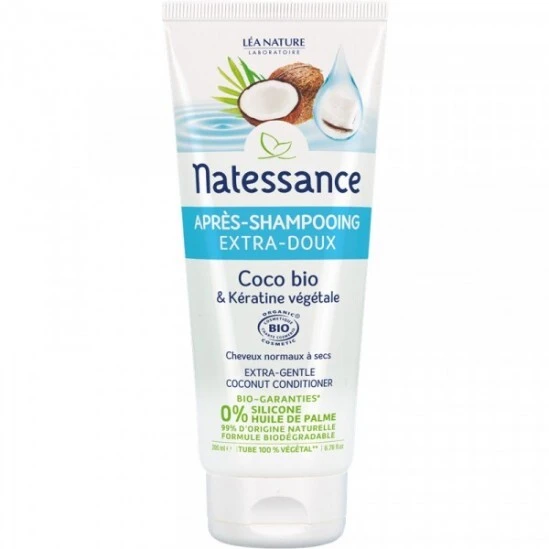 Natessance Après-shampooing Extra-doux Coco 200ml 3 Natessance Après-shampooing Extra-doux Coco 200ml