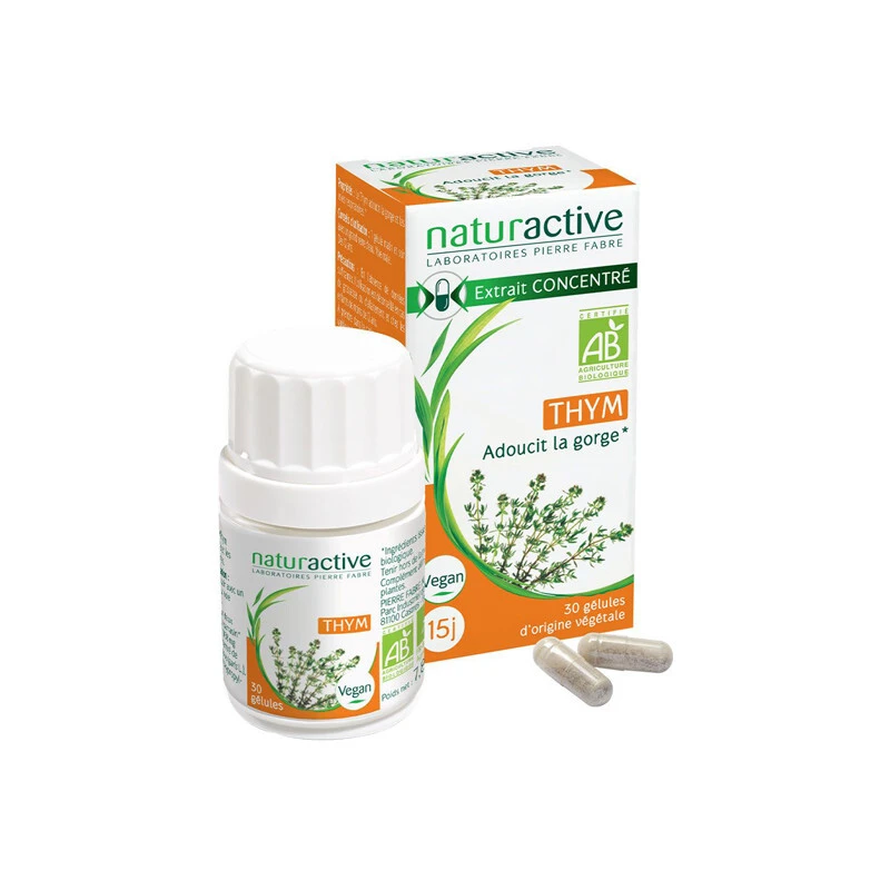 Naturactive Thym Bio 30 Gélules 3 Naturactive Thym Bio 30 Gélules