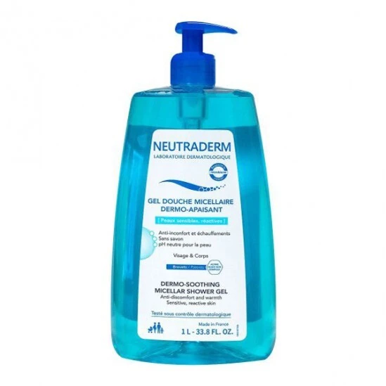 Neutraderm Gel Douche Micellaire Dermo-apaisant 1L 3 Neutraderm Gel Douche Micellaire Dermo-apaisant 1L