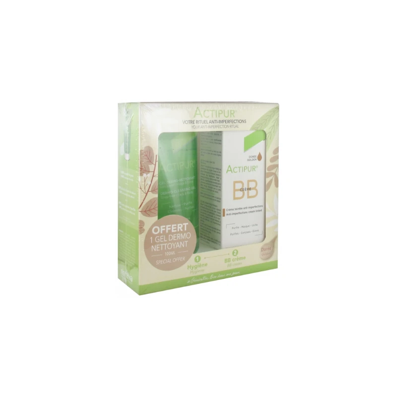Noreva Actipur BB Crème Teintée 30 Ml + Gel Dermo-Nettoyant 100 Ml Offert 3 Noreva Actipur BB Crème Teintée 30 Ml + Gel Dermo-Nettoyant 100 Ml Offert