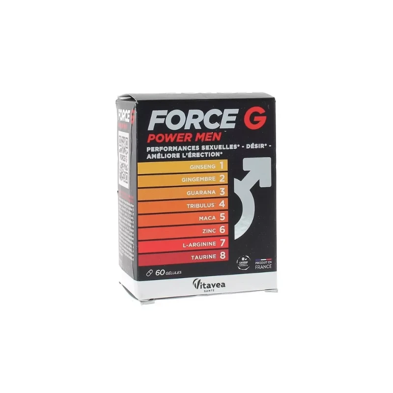 Nutrisanté Force G Power Men - 60 Gélules 3 Nutrisanté Force G Power Men - 60 Gélules