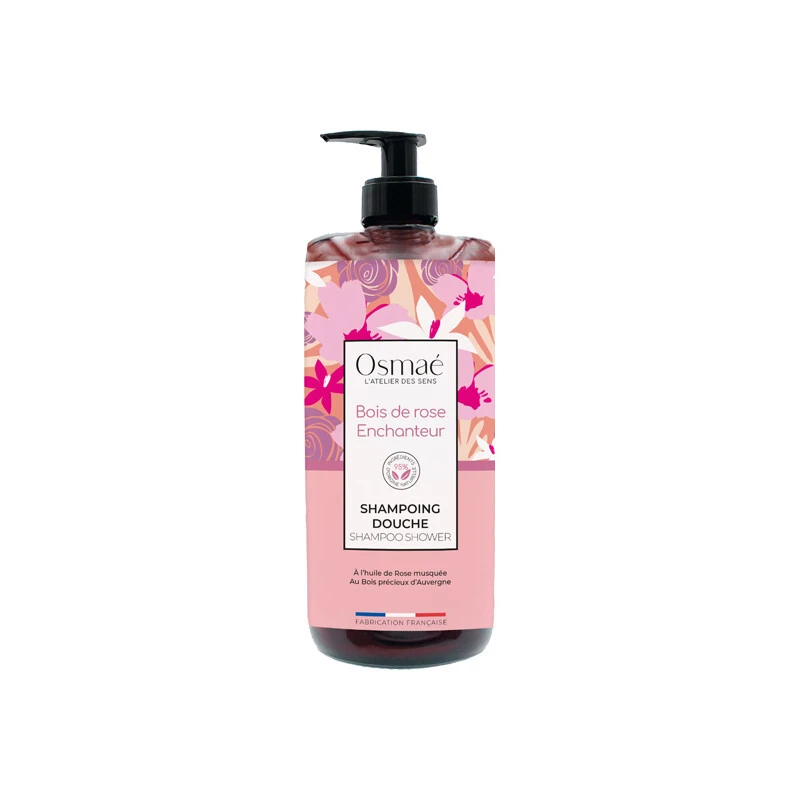 Osmaé Bois De Rose Enchanteur Shampoing Douche 1L 3 Osmaé Bois De Rose Enchanteur Shampoing Douche 1L