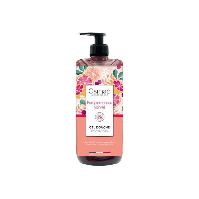 Osmaé Pamplemousse Vanillé Gel Douche 1L 3 Osmaé Pamplemousse Vanillé Gel Douche 1L