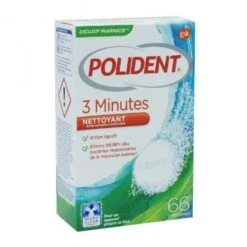 Polident 3 Minutes Nettoyant 66 Comprimés