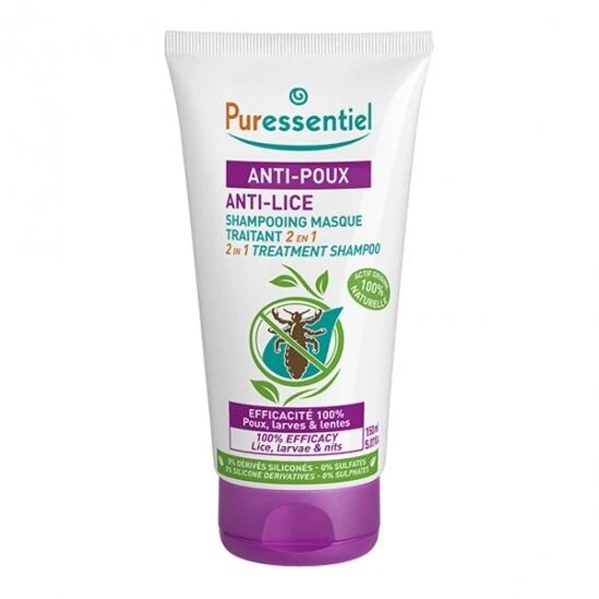 Puressentiel Shampooing Masque Traitant 2 En 1 Anti-poux 150ml 3 Puressentiel Shampooing Masque Traitant 2 En 1 Anti-poux 150ml