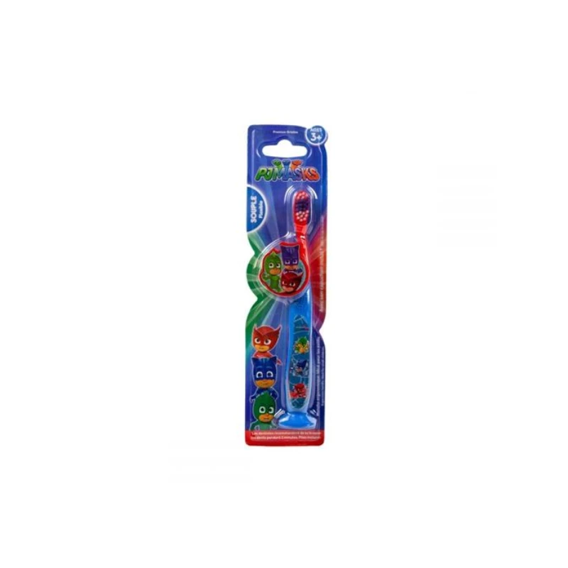 Pyjamasques Brosse à Dents Ergonomique Enfant - Tinokou Bleu 3 Pyjamasques Brosse à Dents Ergonomique Enfant - Tinokou Bleu