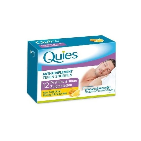 Quies Anti Ronflement 12 Pastilles à Sucer Gout Miel Citron 3 Quies Anti Ronflement 12 Pastilles à Sucer Gout Miel Citron