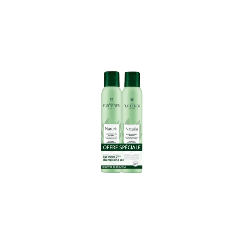 René Furterer Naturia Shampoing Sec Invisible - 2 X 200ml 3 René Furterer Naturia Shampoing Sec Invisible - 2 X 200ml