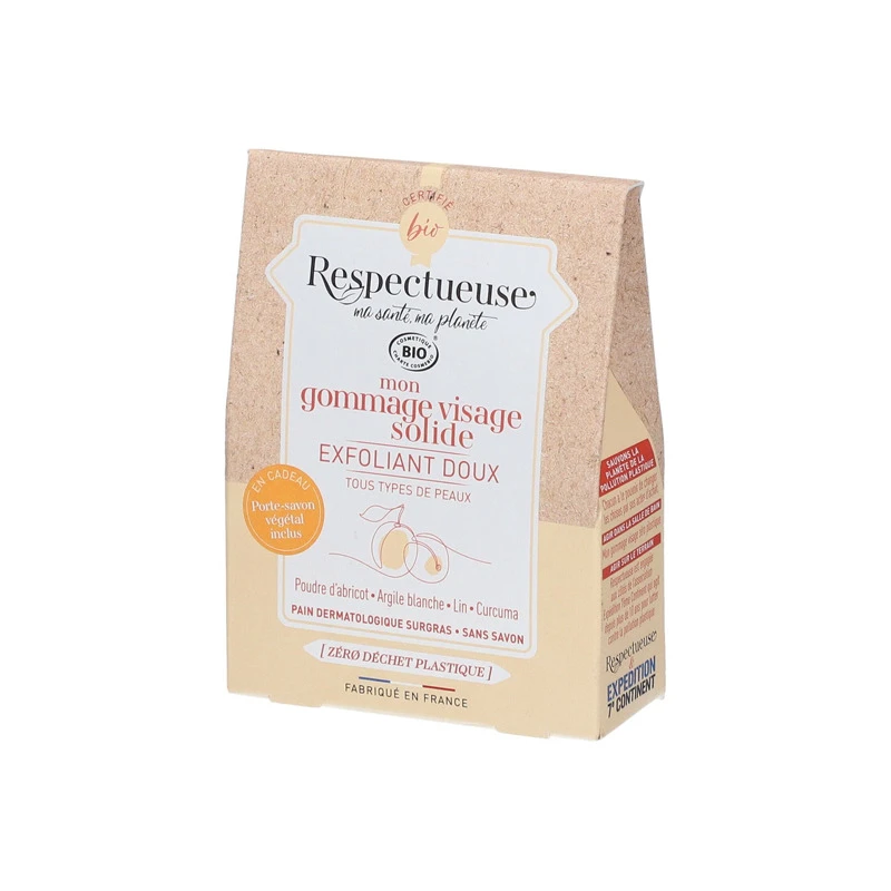 Respectueuse Exfoliant Doux Mon Gommage Visage Solide 35gr 3 Respectueuse Exfoliant Doux Mon Gommage Visage Solide 35gr