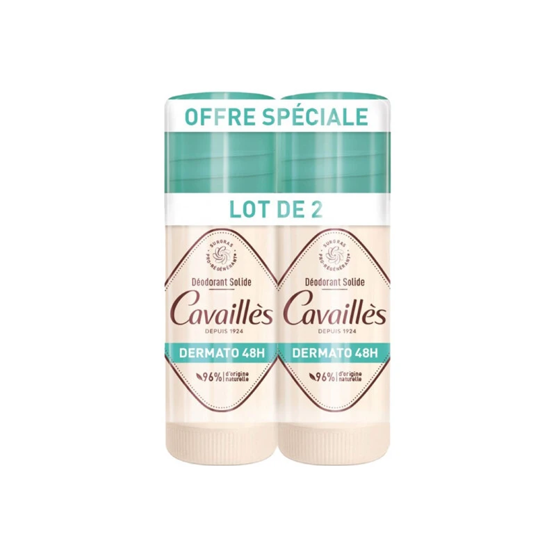 Rogé Cavaillès Déodorant Solide Dermato 48h Stick Lot De 2x40ml 3 Rogé Cavaillès Déodorant Solide Dermato 48h Stick Lot De 2x40ml