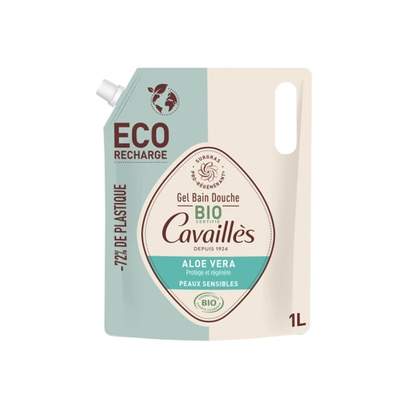 Rogé Cavaillès Gel Bain Douche Aloe Vera Bio éco-recharge 1L 3 Rogé Cavaillès Gel Bain Douche Aloe Vera Bio éco-recharge 1L