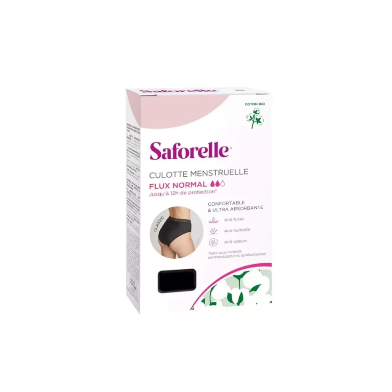 Saforelle Culotte Menstruelle Classic - Flux Normal - Taille 40 3 Saforelle Culotte Menstruelle Classic - Flux Normal - Taille 40