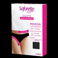 Saforelle Culotte Pour Les Règles Ultra Absorbante Noir L Taille 40