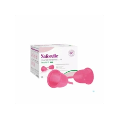Saforelle Cup Protect Menstruelle Taille 2 - 2 Coupes Menstruelles + Boite De Stérilisation