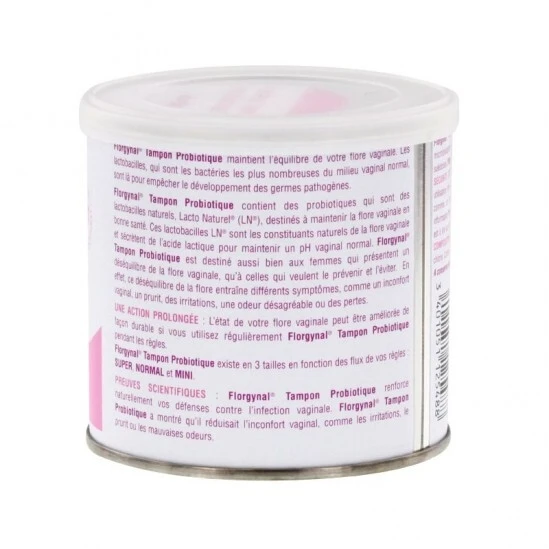 Saforelle Florgynal Probiotique Normal 22 Tampons 4 Saforelle Florgynal Probiotique Normal 22 Tampons – Image 2