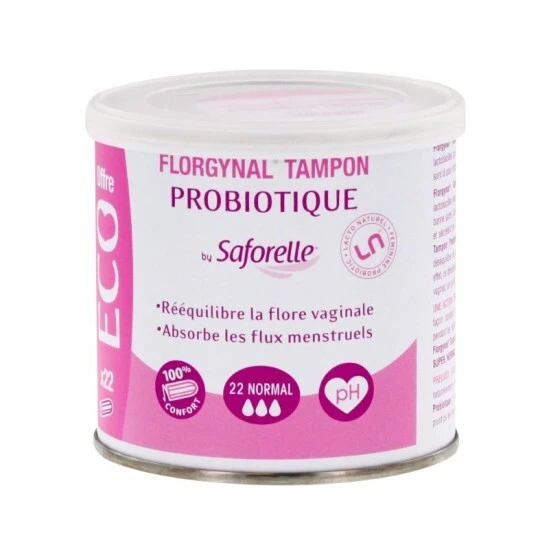 Saforelle Florgynal Probiotique Normal 22 Tampons 3 Saforelle Florgynal Probiotique Normal 22 Tampons
