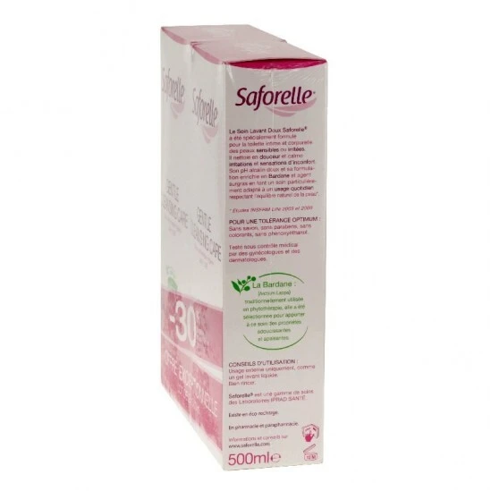 Saforelle Soin Lavant Doux 500ml X2 4 Saforelle Soin Lavant Doux 500ml X2 – Image 2