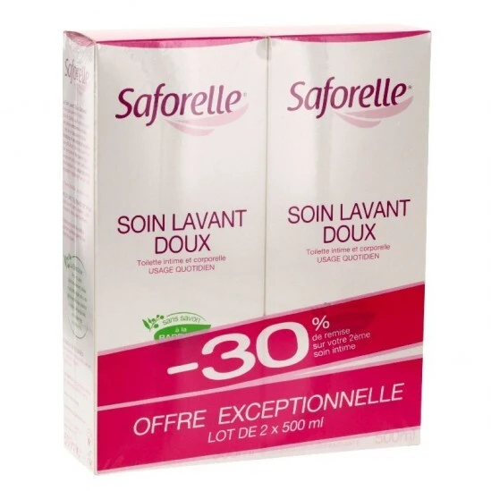 Saforelle Soin Lavant Doux 500ml X2 3 Saforelle Soin Lavant Doux 500ml X2