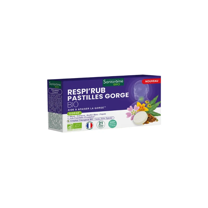 Santarome Respi'Rub Pastilles Gorge Apaise La Gorge 21 Pastilles 3 Santarome Respi'Rub Pastilles Gorge Apaise La Gorge 21 Pastilles