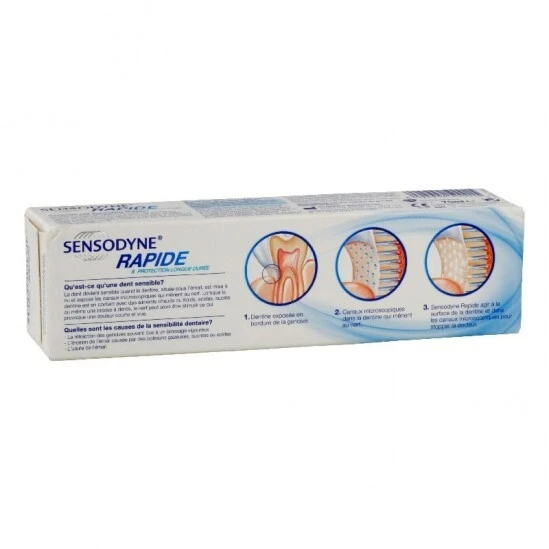 Sensodyne Rapide Dentifrice 75ml 4 Sensodyne Rapide Dentifrice 75ml – Image 2