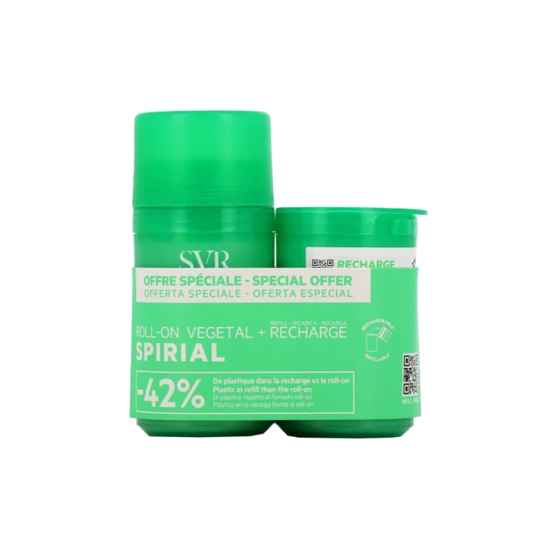 SVR Spirial DUO Végétal Déodorant 24h Roll-On 3 SVR Spirial DUO Végétal Déodorant 24h Roll-On