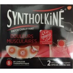 Syntholkiné Douleurs Musculaires 2 Patch Chauffant Grand Format