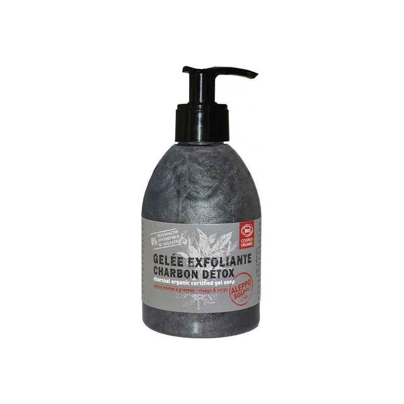Tadé Gelée Exfoliante Charbon Détox Bio 300ml 3 Tadé Gelée Exfoliante Charbon Détox Bio 300ml
