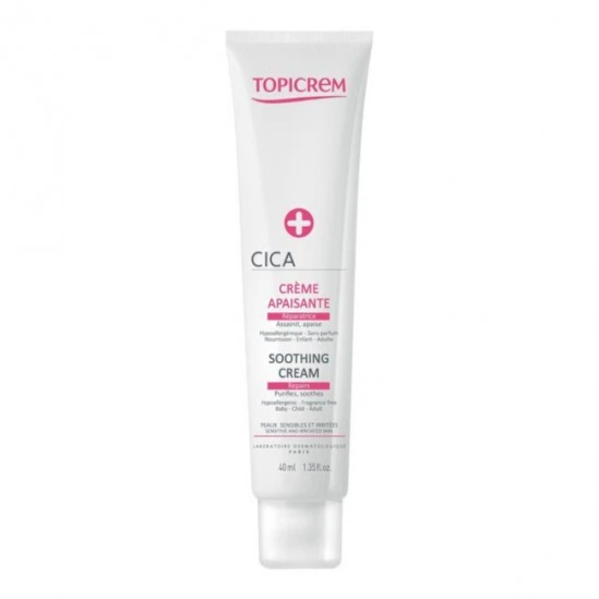 Topicrem Cica Crème Apaisante Réparatrice 40ml 3 Topicrem Cica Crème Apaisante Réparatrice 40ml