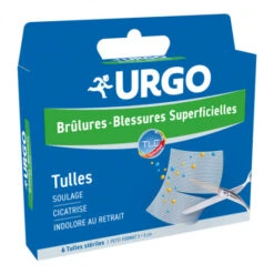 Urgo Brûlures 6 Tulles Stériles Petit Format 5x5cm