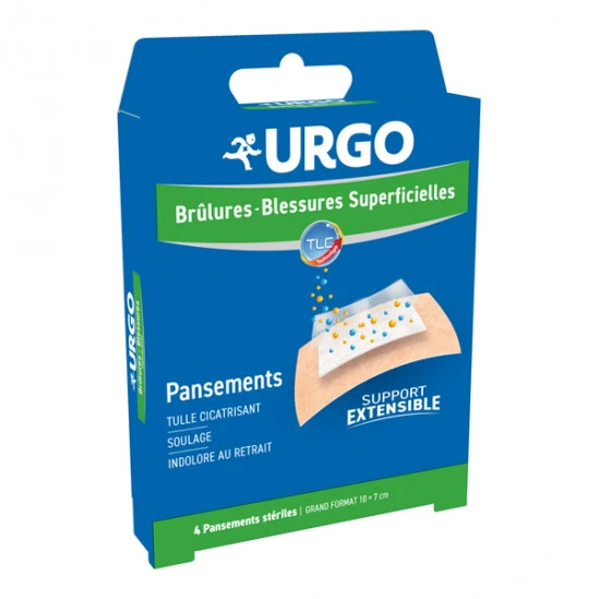 Urgo Brûlures Et Blessures Superficielles 4 Pansements Extensibles 3 Urgo Brûlures Et Blessures Superficielles 4 Pansements Extensibles
