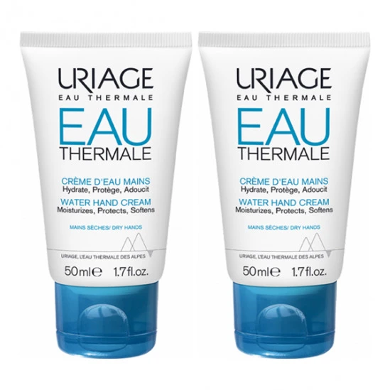 Uriage Eau Thermale Crème D'eau Mains 2x50ml 3 Uriage Eau Thermale Crème D'eau Mains 2x50ml