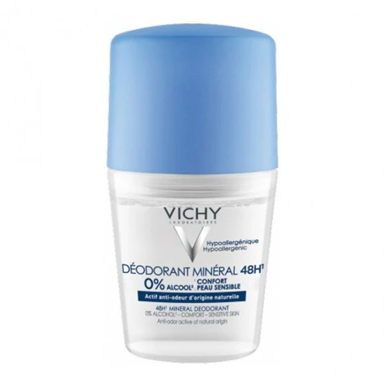 Vichy Déodorant Minéral 48H Roll-on Peau Sensible 50ml 3 Vichy Déodorant Minéral 48H Roll-on Peau Sensible 50ml