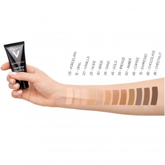 Vichy Dermablend Fond De Teint Fluide Correcteur Tube 30ml - Teinte 55 BRONZE 4 Vichy Dermablend Fond De Teint Fluide Correcteur Tube 30ml - Teinte 55 BRONZE – Image 2