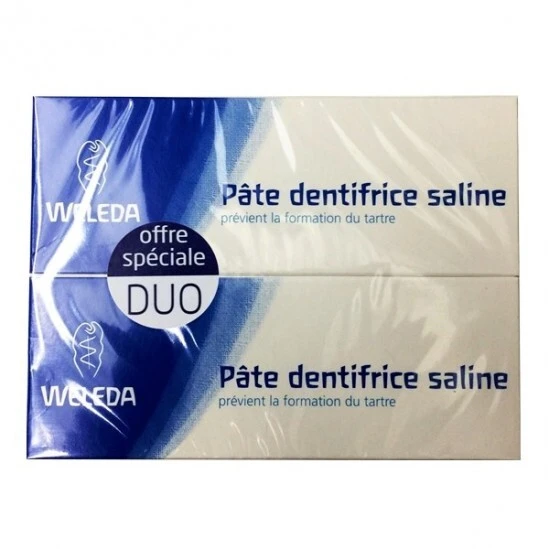 Weleda Pate Dentaire Saline Duo 2 X 75ml 3 Weleda Pate Dentaire Saline Duo 2 X 75ml