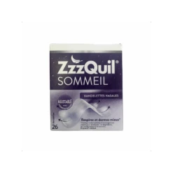 ZzzQuil Sommeil Bandelettes Nasales 26 Bandelettes
